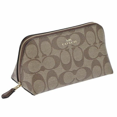 コーチ アウトレット COACH ポーチ シグネチャー カーキ サドル F53385 