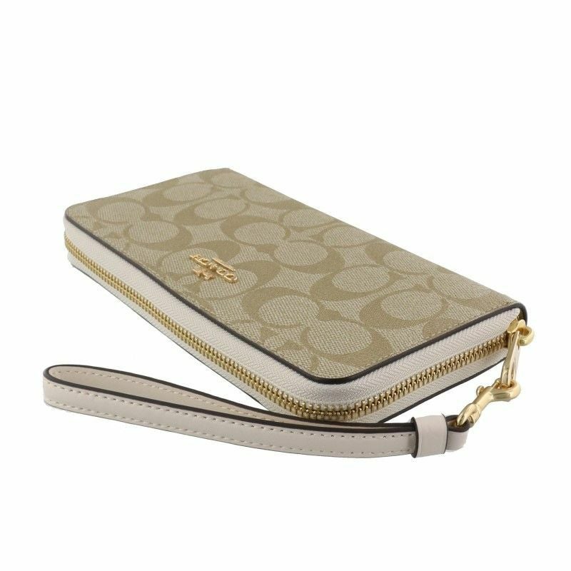 コーチ アウトレット COACH 長財布 レディース ライト カーキ チョーク C4452 IMDQC