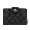 コーチ アウトレット COACH OUTLET 二つ折り財布 レディース グラファイト ブラック C0082 SVTSQ