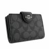 コーチ アウトレット COACH OUTLET 二つ折り財布 レディース グラファイト ブラック C0082 SVTSQ