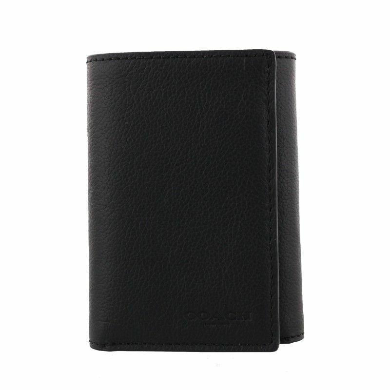 コーチ アウトレット COACH 三つ折り財布 メンズ ブラック F23845 BLK コーチ アウトレット COACH 三つ折り財布 メンズ ブラック F23845 BLK