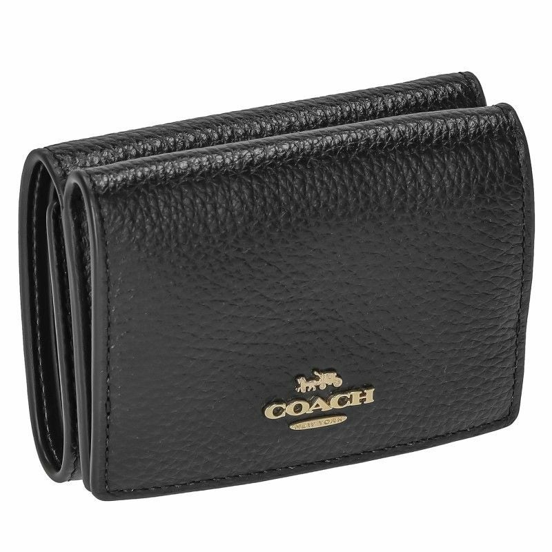 コーチ アウトレット COACH 三つ折り財布 レディース ブラック 88666 IMBLK