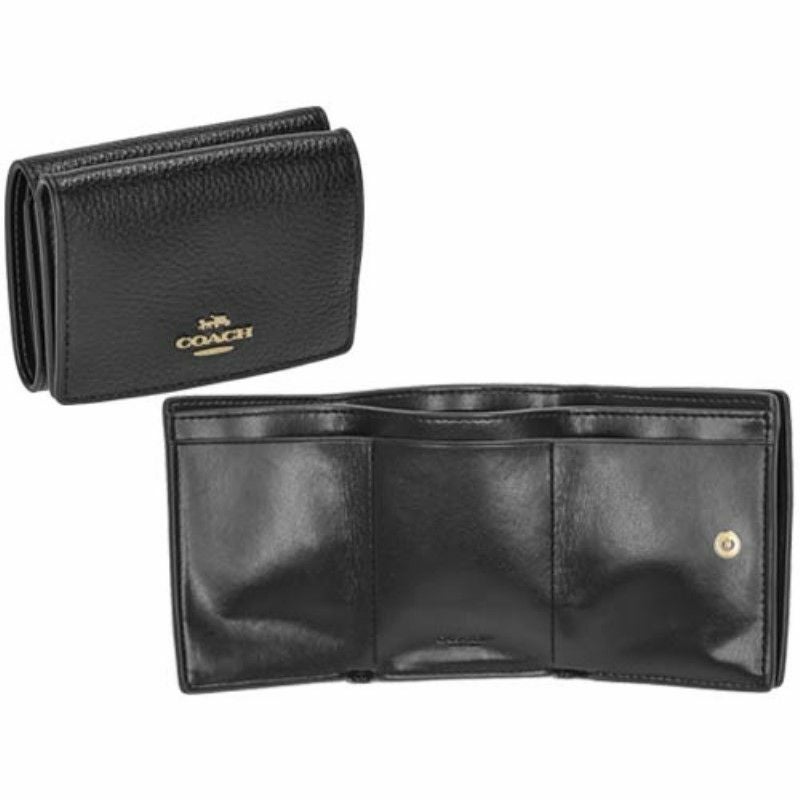 コーチ アウトレット COACH 三つ折り財布 レディース ブラック 88666 IMBLK