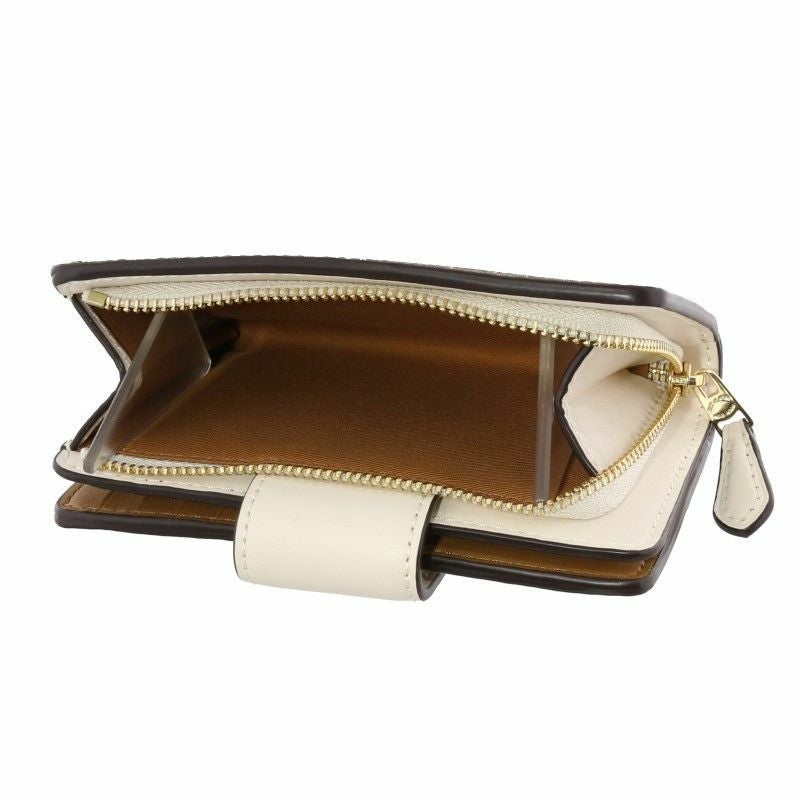 コーチ アウトレット COACH 二つ折り財布 レディース カーキ チョーク C0082 IMDJ8