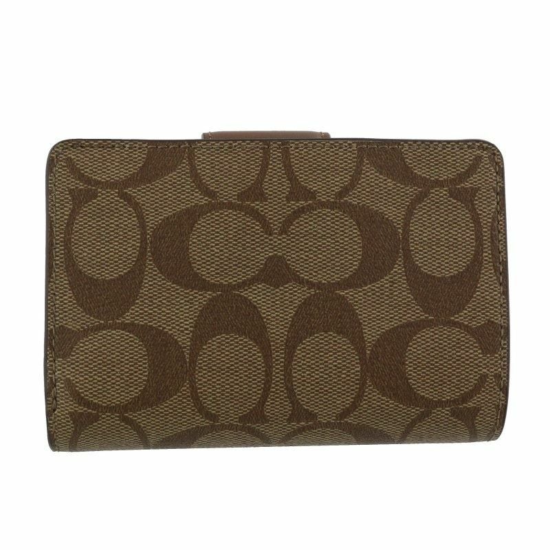 コーチ アウトレット COACH 二つ折り財布 レディース シグネチャー サドル C0082 IME74