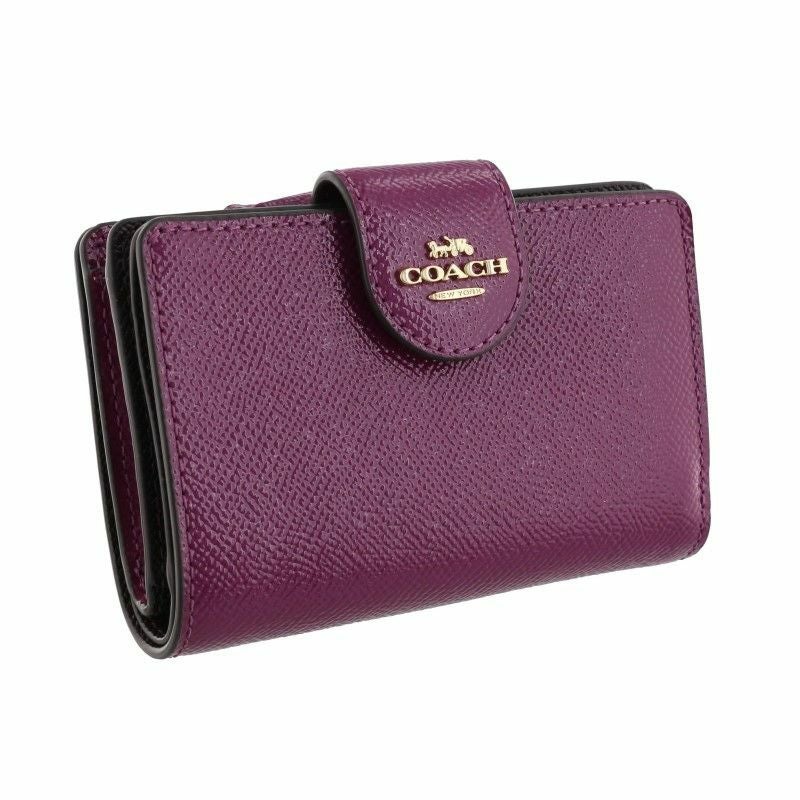 コーチ アウトレット COACH 二つ折り財布 レディース ダークマゼンタ CF233 IMRJA