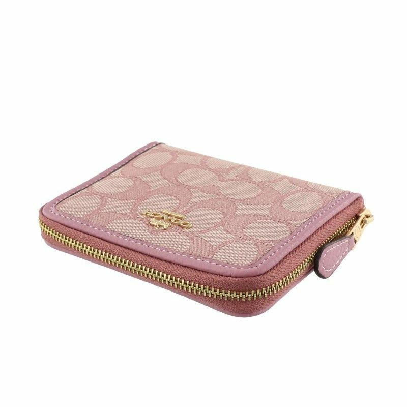 コーチ] COACH 二つ折り財布 ピンク×カーキ 財布(二つ折り財布) F54023 