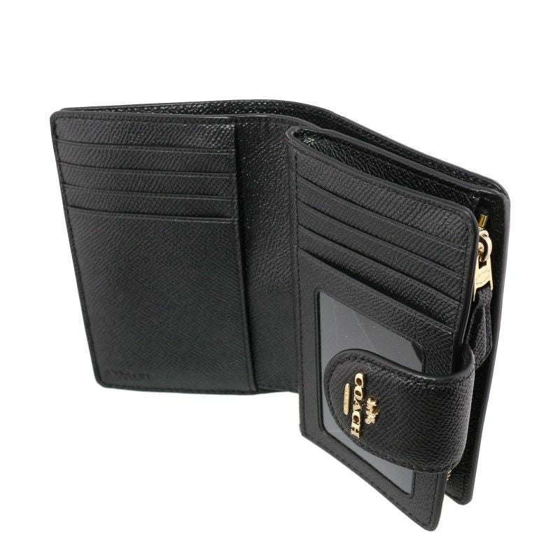 コーチ アウトレット COACH 二つ折り財布 レディース ブラック 6390