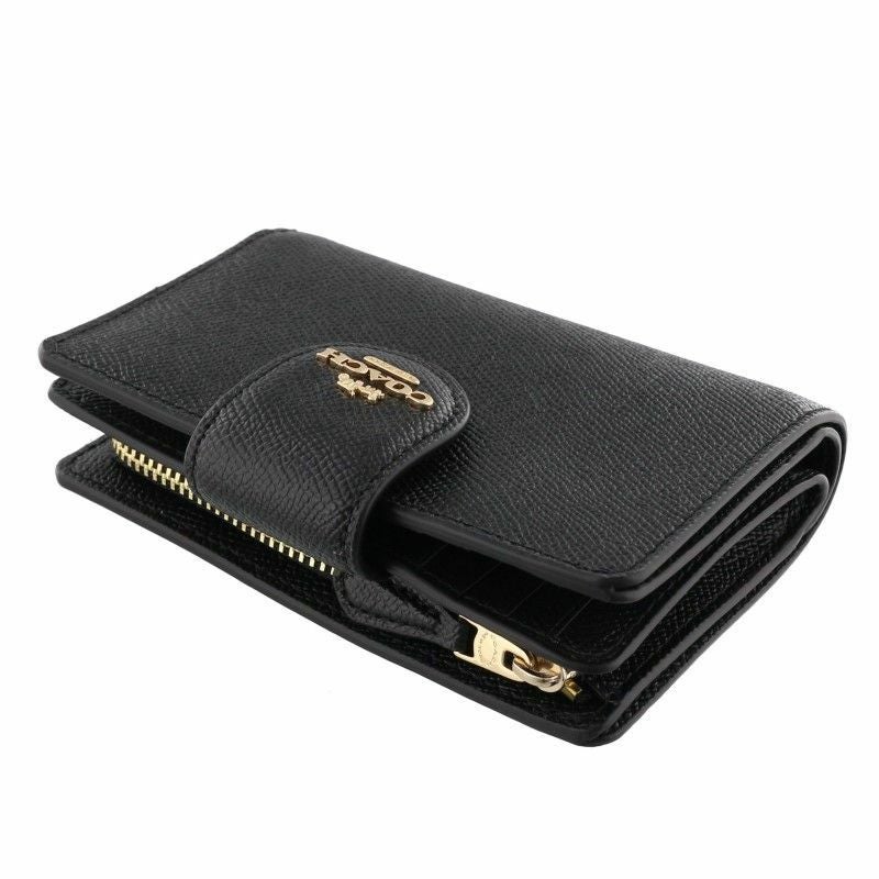 コーチ アウトレット COACH 二つ折り財布 レディース ブラック 6390