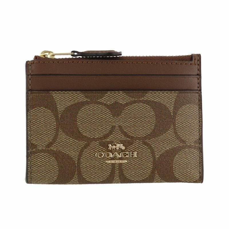 コーチ アウトレット COACH コインケース シグネチャー カーキ サドル
