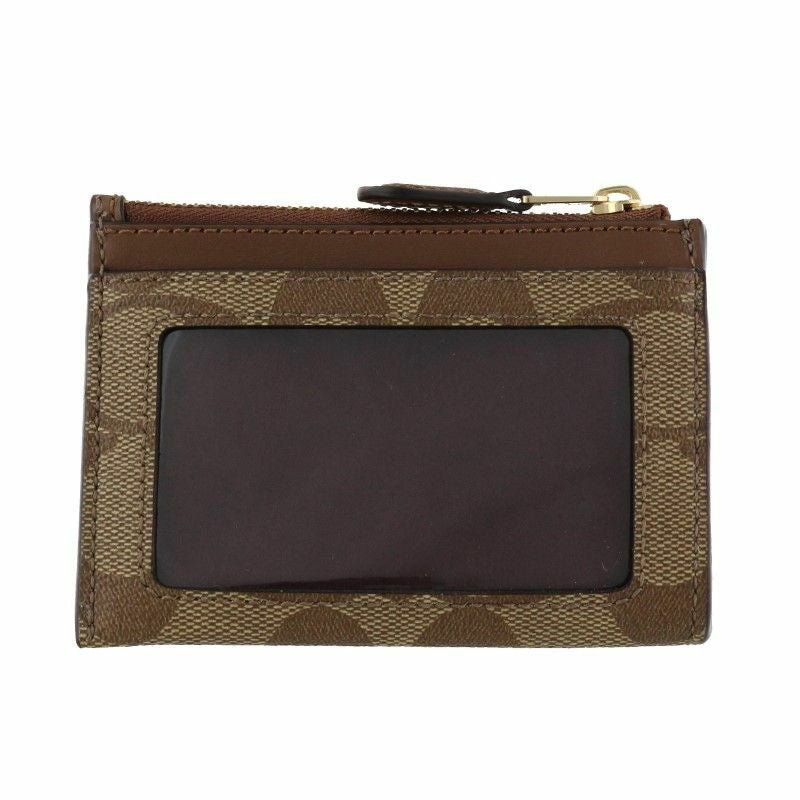 コーチ アウトレット COACH コインケース シグネチャー カーキ サドル