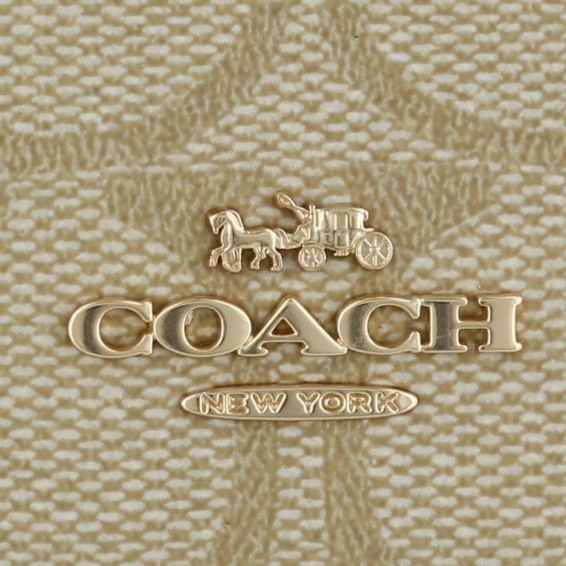 コーチ アウトレット COACH コインケース シグネチャー ライトカーキ/チョーク 88208 IMDQC