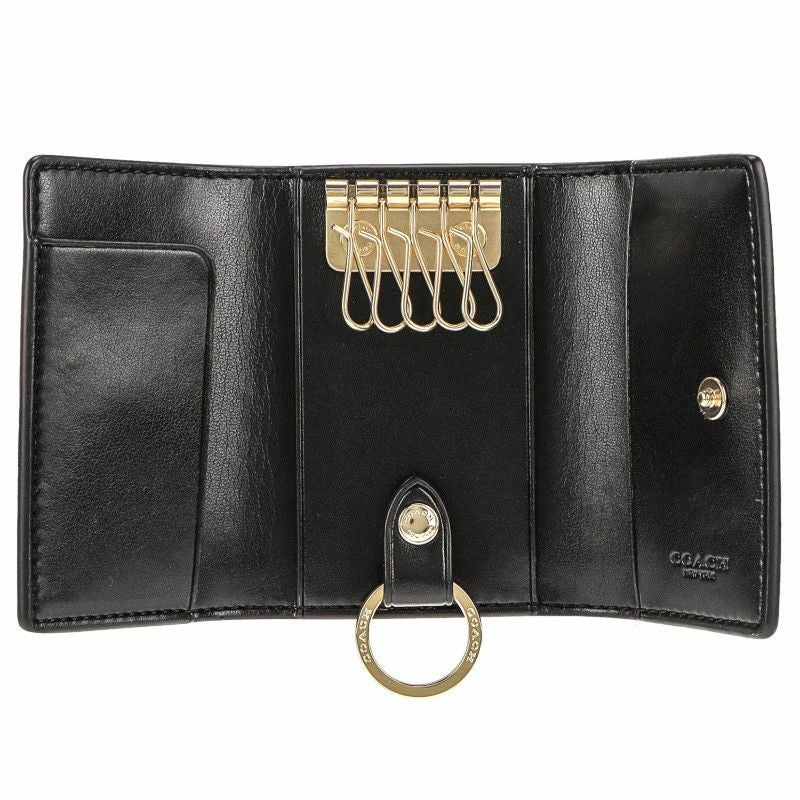 コーチ アウトレット COACH キーケース レディース ブラウン/ブラック 77998 IMAA8