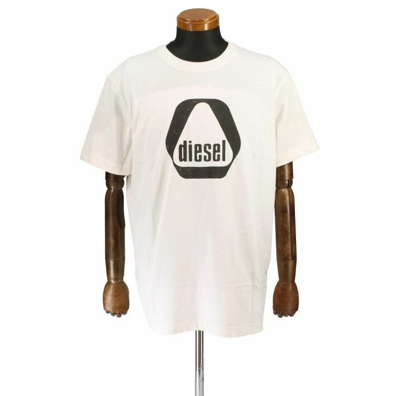 DIESEL ディーゼル Tシャツ メンズ T DIEGER G10 XLサイズ ホワイト