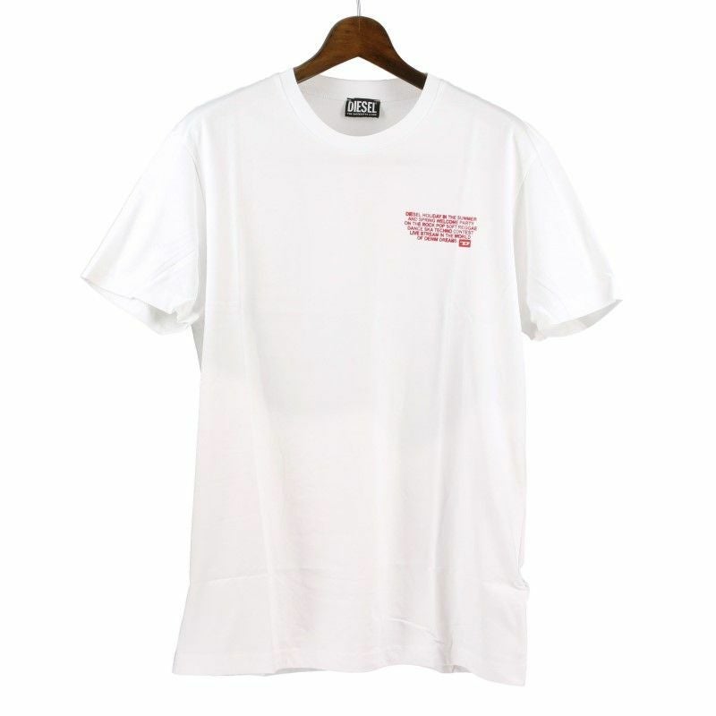 DIESEL ディーゼル Tシャツ メンズ T DIEGOR K57 ホワイト XLサイズ A08696 0GRAI 100 WH