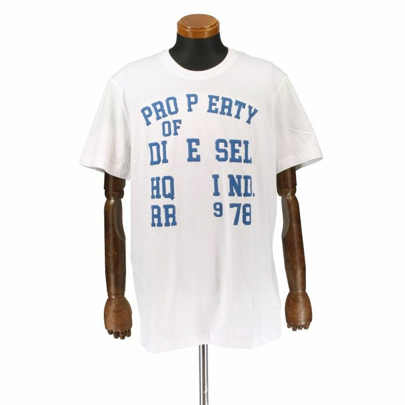 DIESEL ディーゼル Tシャツ メンズ T DIEGOR K59 ホワイト XLサイズ A08689 0GRAI 100 WH