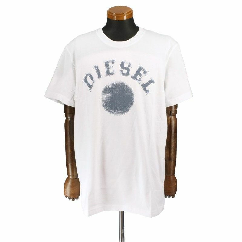 DIESEL ディーゼル Tシャツ 半袖 メンズ T DIEGOR K56 ホワイト Lサイズ A08682 0GRAI 100 WH