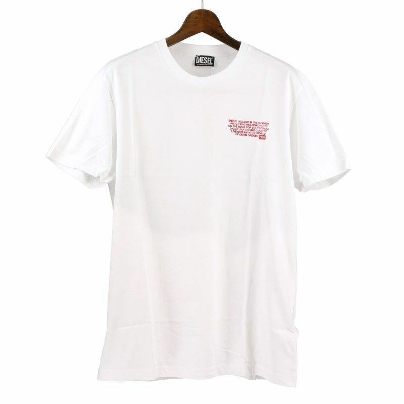 DIESEL ディーゼル Tシャツ 半袖 メンズ T DIEGOR K57 ホワイト Lサイズ A08696 0GRAI 100 WH