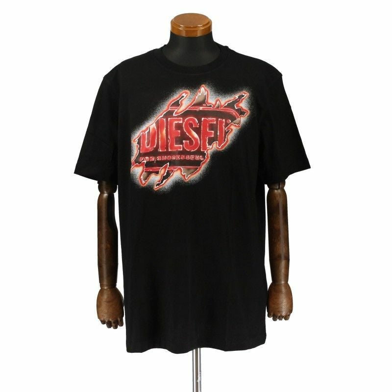 diesel Tシャツ　Lサイズ Men's T-shirt with DSL 78 Denim print | White | Diesel