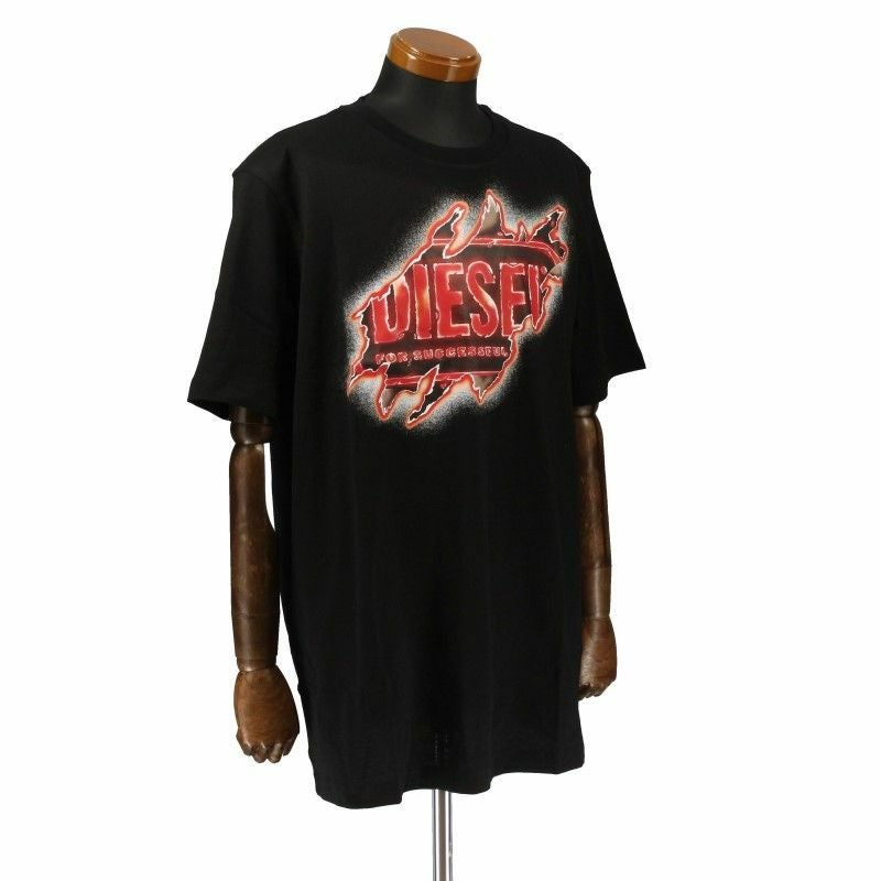 DIESEL ディーゼル Tシャツ 半袖 メンズ T JUST E43 Lサイズ ブラック