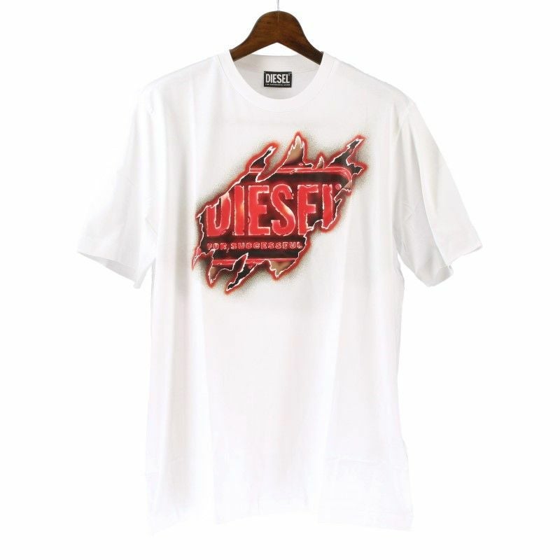 DIESEL ディーゼル Tシャツ 半袖 メンズ T JUST E43 Mサイズ ホワイト