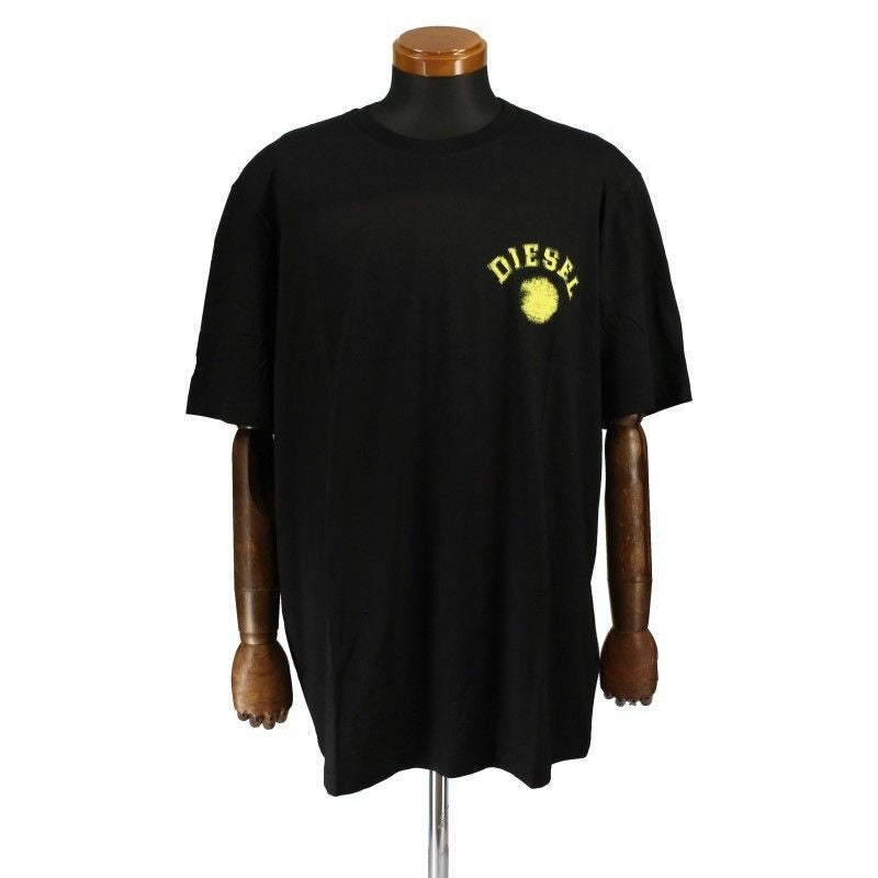Tシャツ メンズ ブラック 手繋いでるやつ DIESEL ディーゼル Tシャツ 半袖 メンズ T JUST K3 ブラック Mサイズ