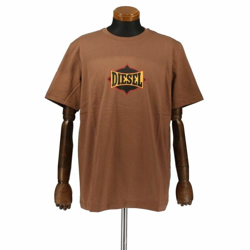 ディーゼル DIESEL Tシャツ メンズ A03843-0HAYU Lサイズ ブラウン