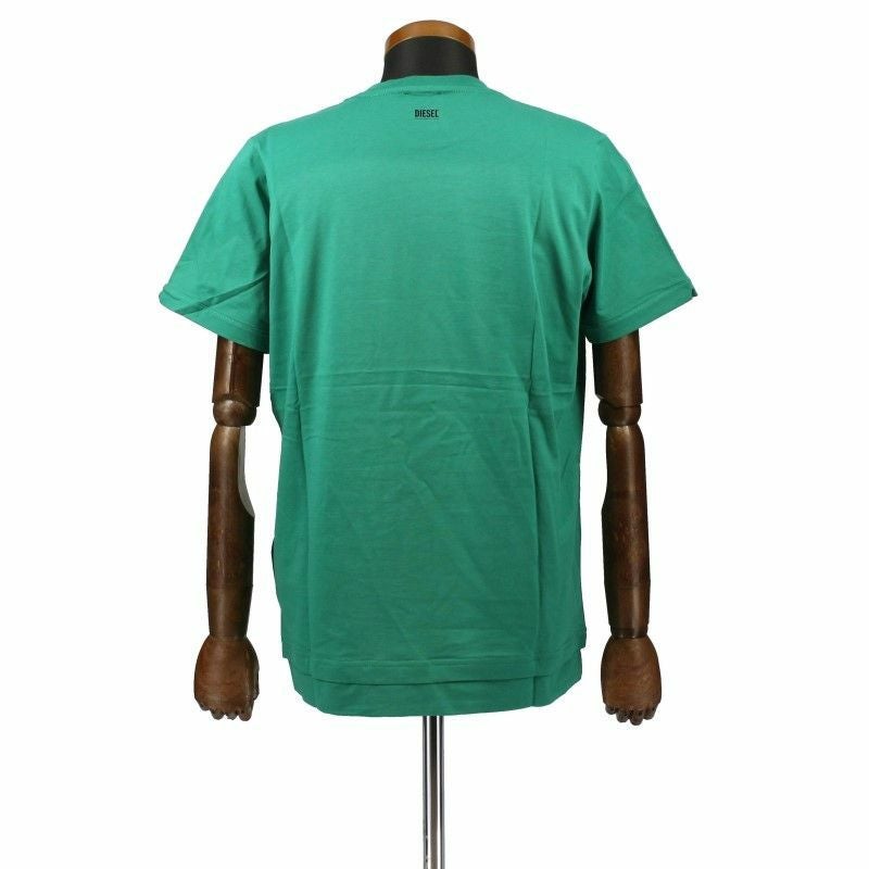 ディーゼル DIESEL Tシャツ メンズ T-DIAMANTIK-NEW XSサイズ グリーン SW7W-0091A 5IK GR
