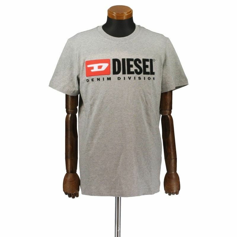 ディーゼル DIESEL Tシャツ メンズ T-DIEGOR-DIV Lサイズ グレー A03766-0AAXJ 9CB GY