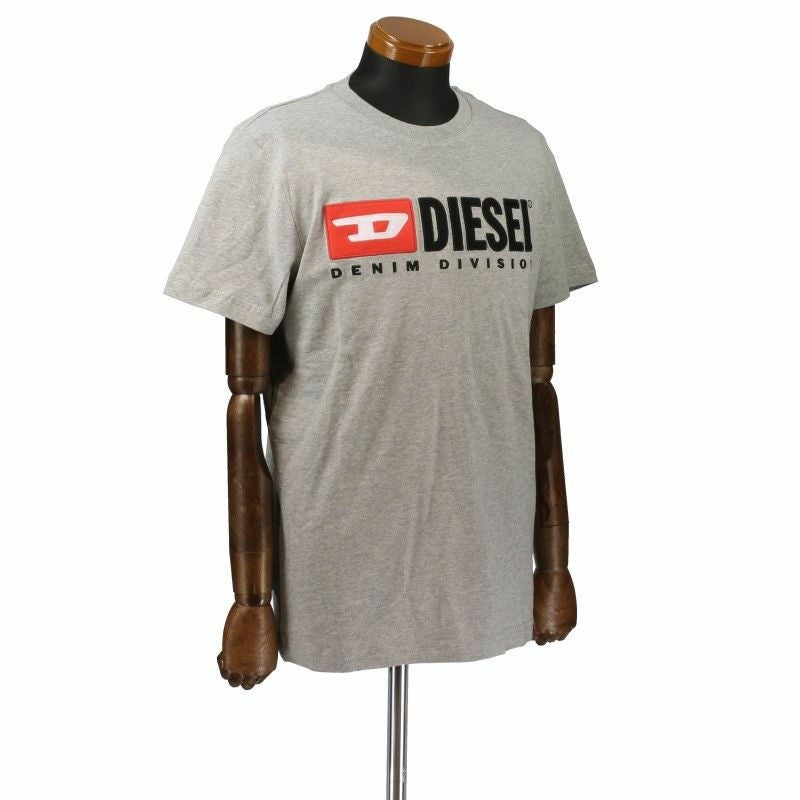 ディーゼル DIESEL Tシャツ メンズ T-DIEGOR-DIV Lサイズ グレー A03766-0AAXJ 9CB GY