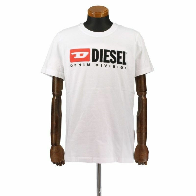 ディーゼル DIESEL Tシャツ メンズ T-DIEGOR-DIV Lサイズ ホワイト A03766-0AAXJ 100 WH