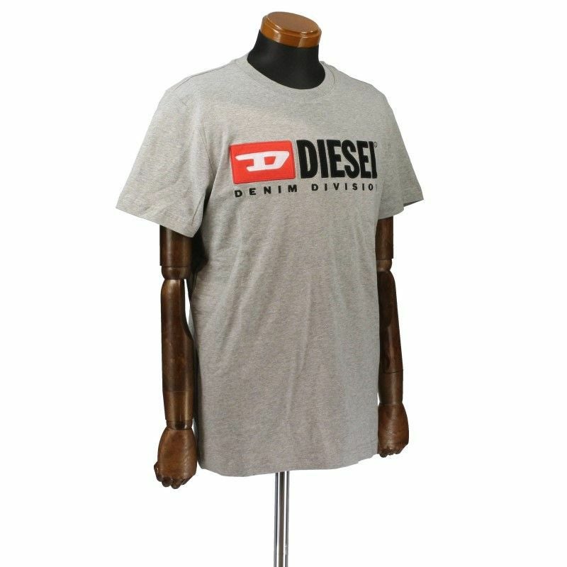 ディーゼル DIESEL Tシャツ メンズ T-DIEGOR-DIV Mサイズ グレー A03766-0AAXJ 9CB GY