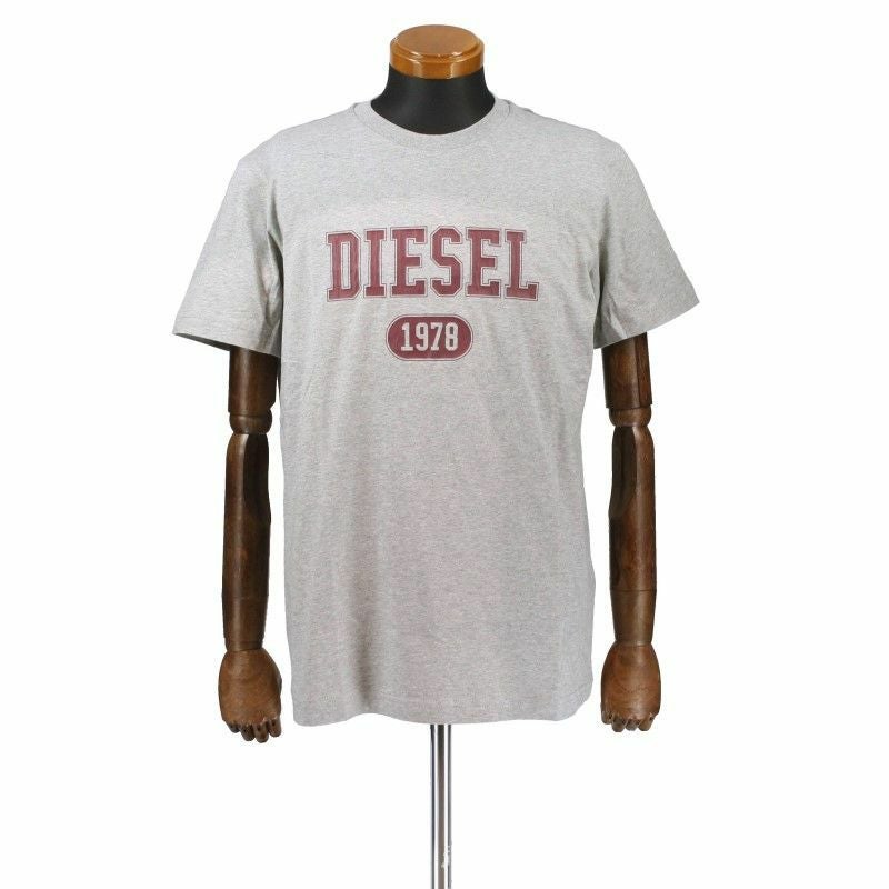 ディーゼル DIESEL Tシャツ メンズ T-DIEGOR-K46 Mサイズ グレー A03824-0GRAI 9CB GY