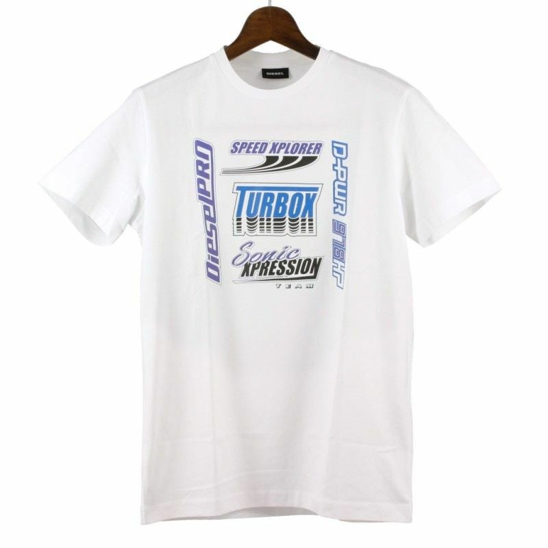 ディーゼル DIESEL Tシャツ メンズ T-DIEGo-J25 Sサイズ ホワイト SDNX