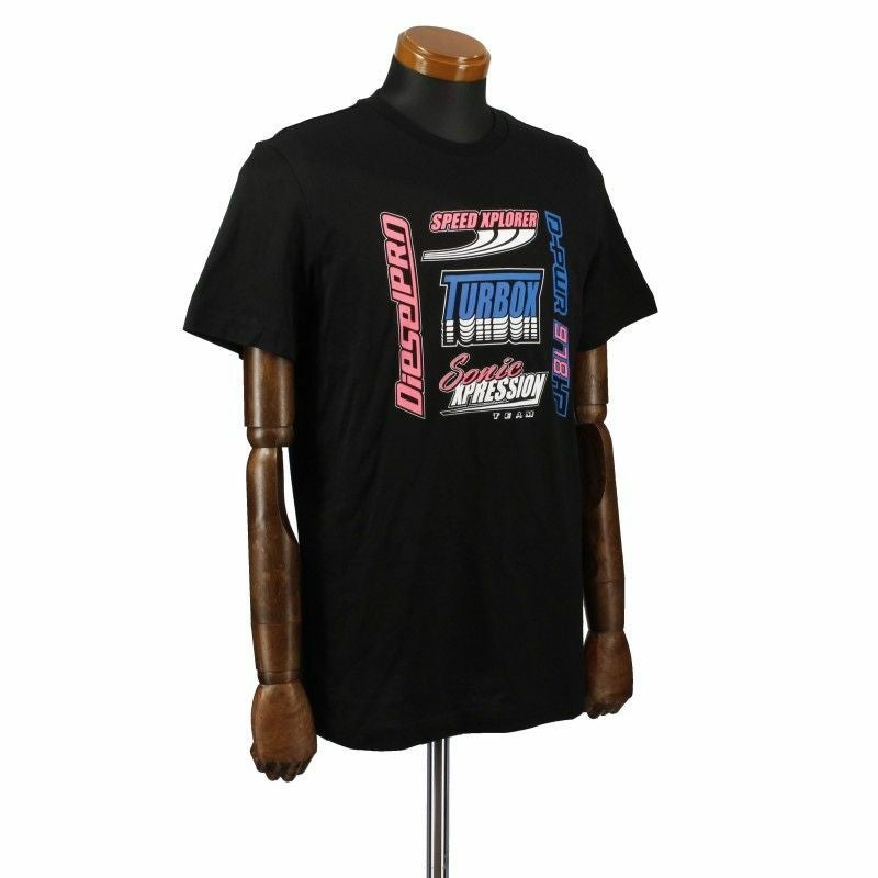 ディーゼル DIESEL Tシャツ メンズ T-DIEGOS-K38 Sサイズ ブラック A02377-0AAXJ 9XX BK