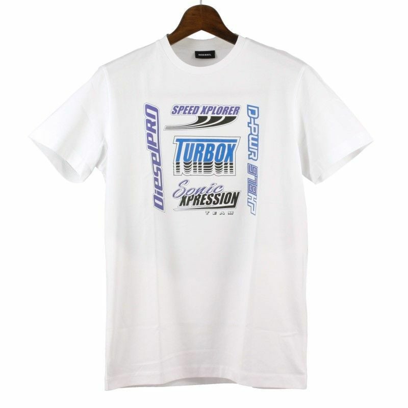 DIESEL ディーゼル Tシャツ 半袖 メンズ T JUST E43 Mサイズ ホワイト