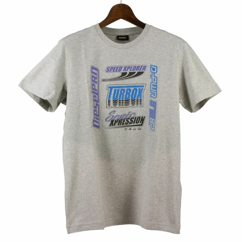 ディーゼル DIESEL Tシャツ メンズ T-DIEGOR-DIV XLサイズ グレー
