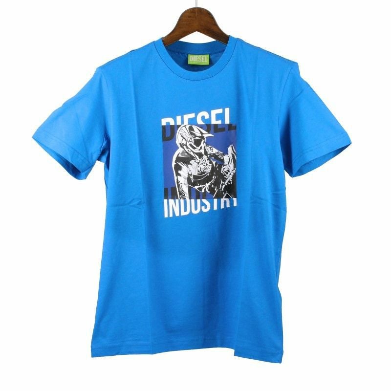 ディーゼル DIESEL Tシャツ メンズ T-DIEGOS-K44 Mサイズ ブルー A02397-0GRAI 89R BLUE