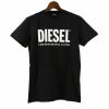 ディーゼル DIESEL Tシャツ メンズ T-DIEGOS-LOGO Mサイズ ブラック SXED-0AAXJ 900 BK