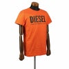 ディーゼル DIESEL Tシャツ メンズ T-DIEGOS-LOGO XSサイズ オレンジ SXED-0AAXJ 38L OR