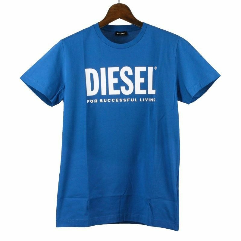 DIESEL ブルー 半袖Tシャツ ディーゼル DIESEL Tシャツ メンズ T-DIEGOS-LOGO XSサイズ ブルー