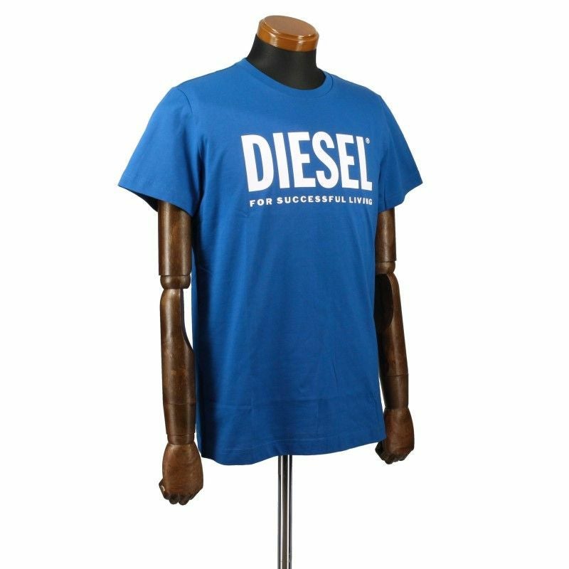 ディーゼル DIESEL Tシャツ メンズ T-DIEGOS-LOGO XSサイズ ブルー