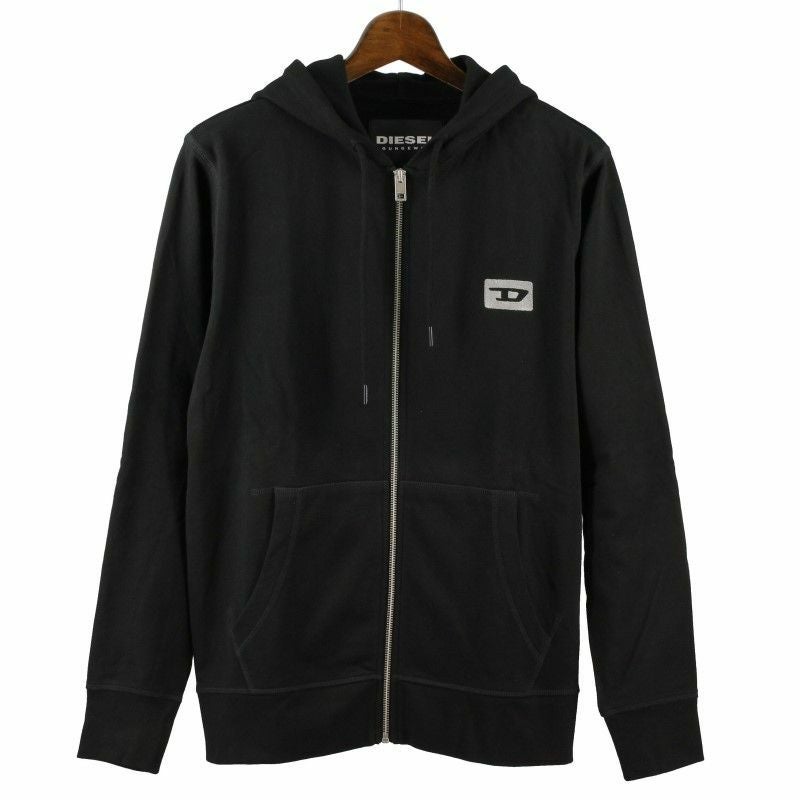 ディーゼル DIESEL パーカー メンズ ブラック Sサイズ A00339-0IAJH