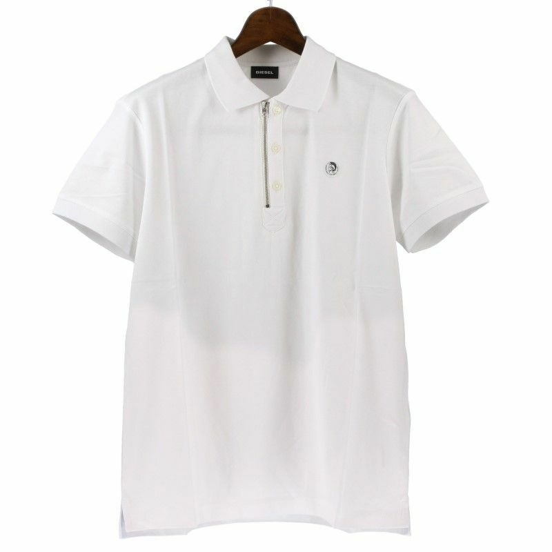 ディーゼル DIESEL ポロシャツ メンズ T-HART Lサイズ ホワイト SJ6N-0CATI 100 WH