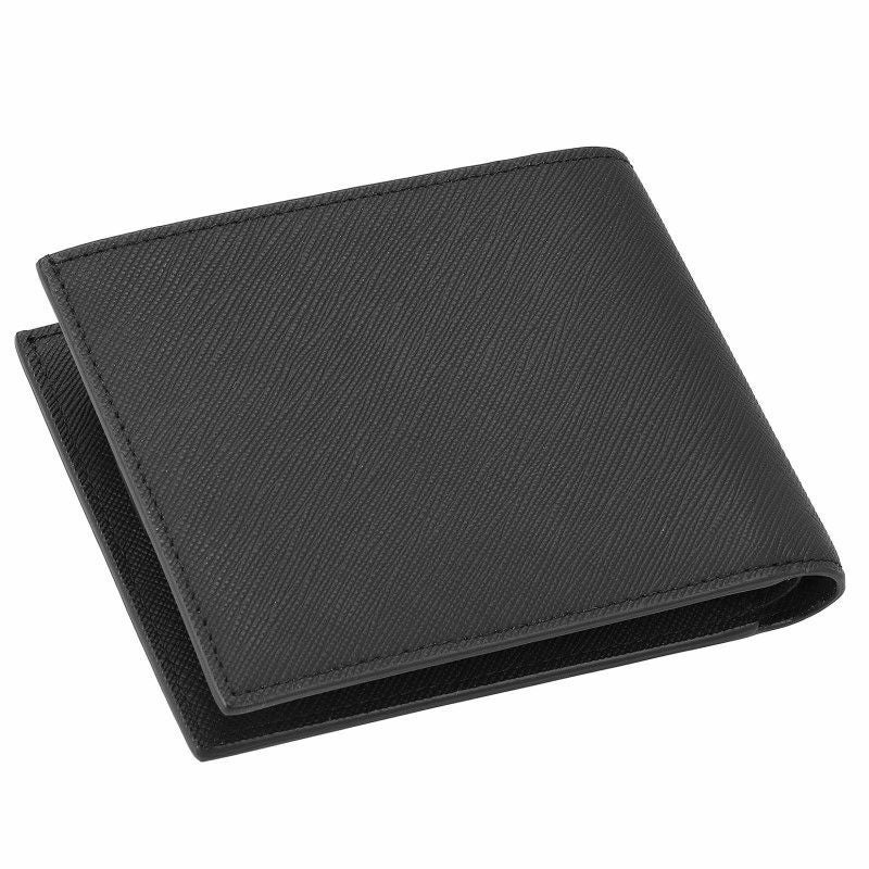 dunhill Wallet Black Leather 財布 ダンヒル dunhill（ダンヒル） 財布 二つ折り財布 小銭入れあり メンズ プレーン
