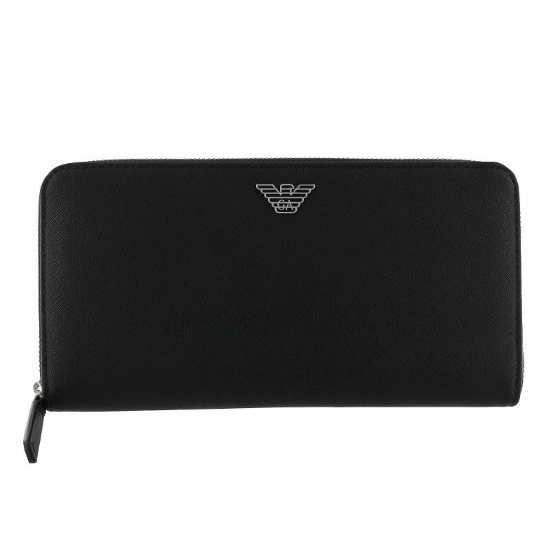 エンポリオアルマーニ 長財布 メンズ ブラック EMPORIO ARMANI YEME49