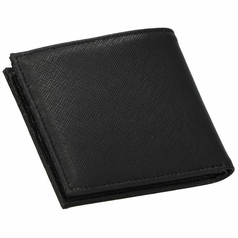 エンポリオ アルマーニ EMPORIO ARMANI 二つ折り財布 メンズ ブラック