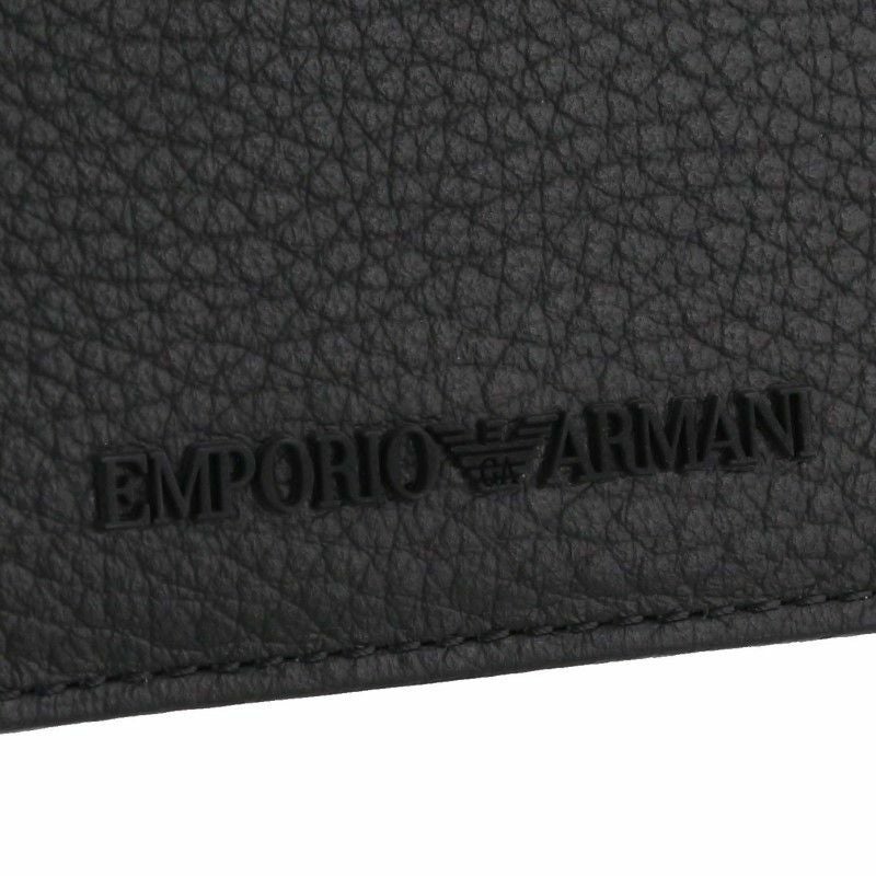 エンポリオ アルマーニ EMPORIO ARMANI 二つ折り財布 メンズ ブラック Y4R222 Y068E 80001 BLACK