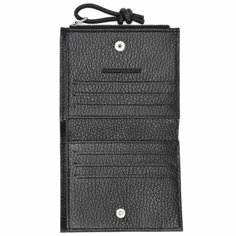 エンポリオ アルマーニ EMPORIO ARMANI 二つ折り財布 メンズ ブラック