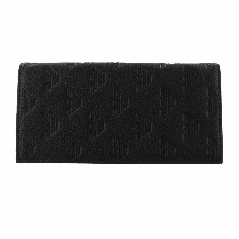 新品未使用・箱/カード付 EMPORIO ARMANI 長財布 ブラック 正規品 エンポリオアルマーニ 長財布 メンズ ブラック EMPORIO ARMANI Y4R624